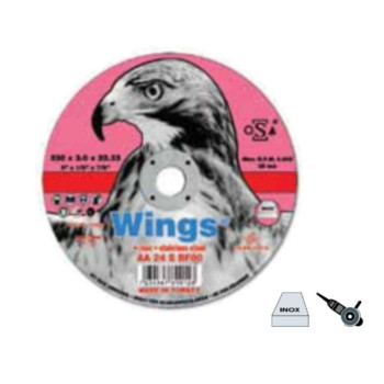 DISCO CORTE PARA ACERO INOXIDABLE WINGS